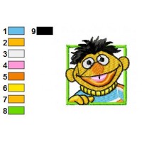 Bert and Ernie Embroidery Design 16